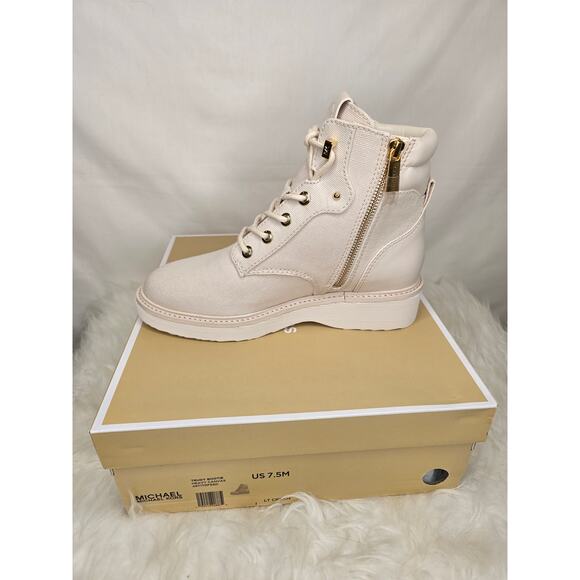 Women's Michael Kors Heavy Canvas Trudy Bootie Sz 7.5M - Picture 6 of 11